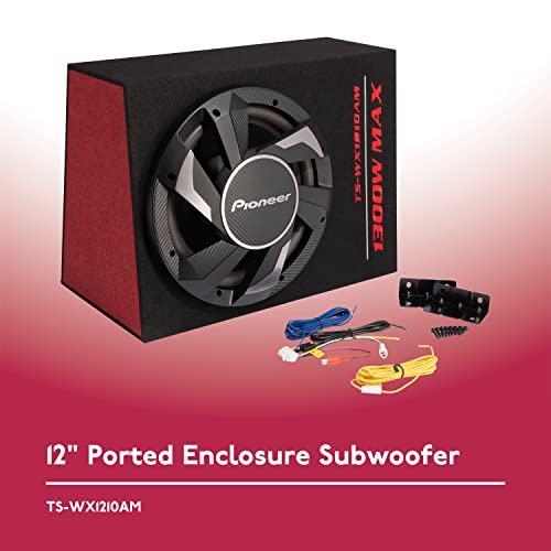 PIONEER TS-WX1210AM - Powerful 12-inch Active Subwoofer with Built-in Amplifier, 1300 Watts Peak Power, and Compact Design for Deep Bass PIONEER TS-WX1210AM - Powerful 12-inch Active Subwoofer with Built-in Amplifier, 1300 Watts Peak Power, and Compact Design for Deep Bass